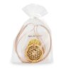 Amulett Blume des Lebens Zirbenholz mit Lederband